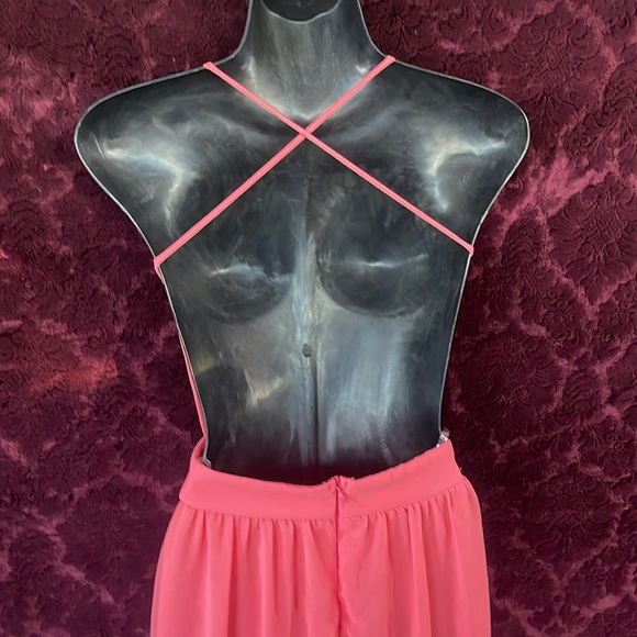 Coral dress by lulus - Picture 4 of 5